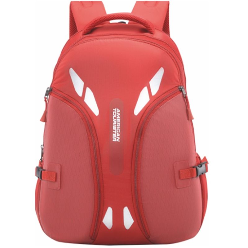American tourister backpack best sale red